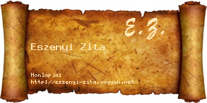 Eszenyi Zita névjegykártya